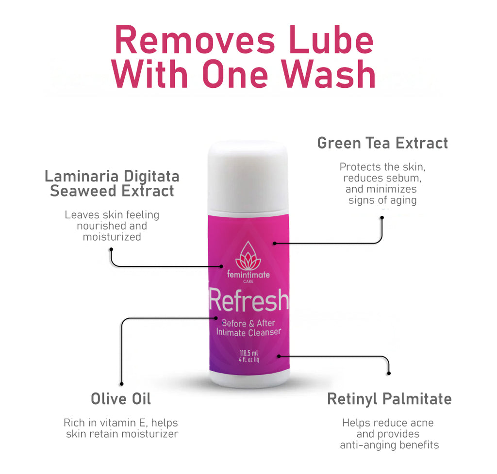 Refresh 4oz: Before and after feminine intimate care cleanser