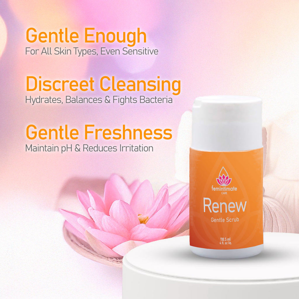 Renew 4oz: Gentle feminine intimate care scrub
