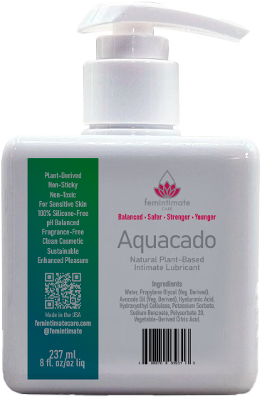 Aquacado Intimate Lube Balanced Safer Stronger Younger for feminine  intimate care