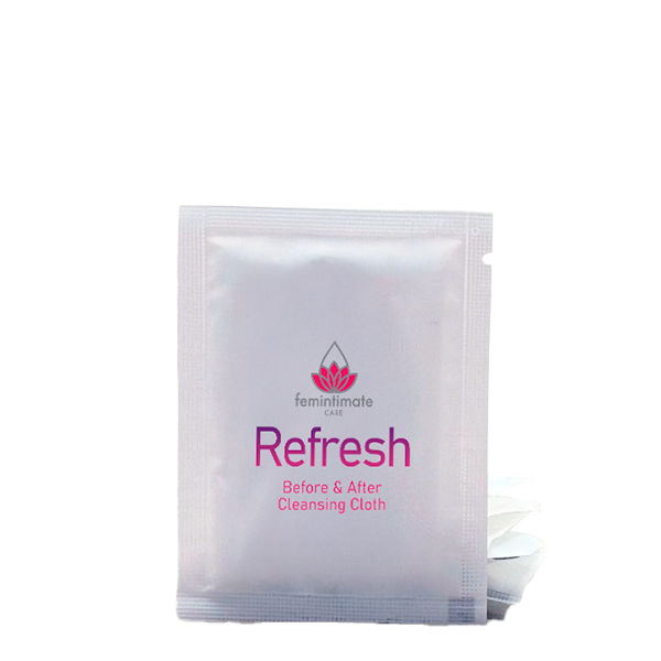 Refresh before and after Cloth 100 count for feminine intimate care